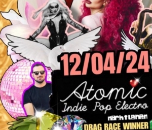 cover event Atomic von Herzen - QUEER PARTY - Show Act: Drag Race Winner Pandora Nox